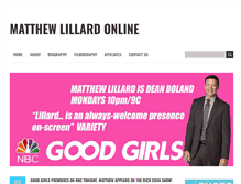 Tablet Screenshot of matthewlillardonline.com